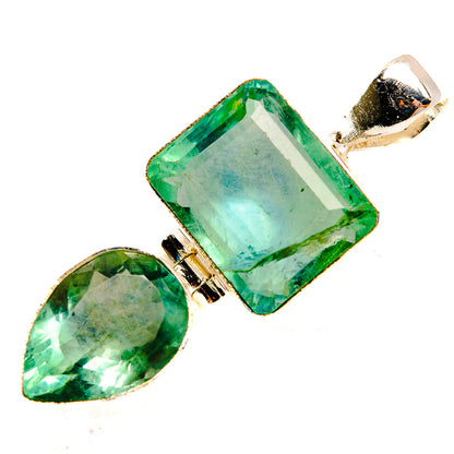 Green Fluorite Pendants handcrafted by Ana Silver Co - PD33466 - Photo 2