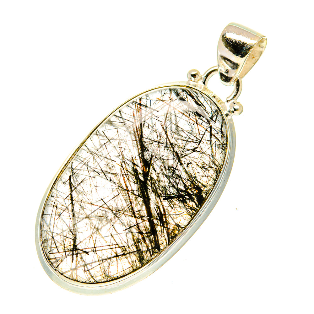 Tourmalinated Quartz Pendants handcrafted by Ana Silver Co - PD3347