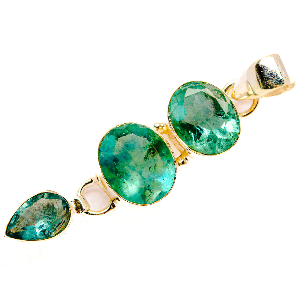 Green Fluorite Pendants handcrafted by Ana Silver Co - PD33473 - Photo 2