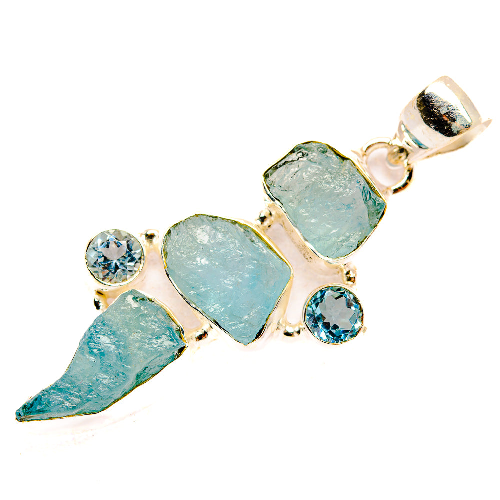 Aquamarine Pendants handcrafted by Ana Silver Co - PD33474 - Photo 2