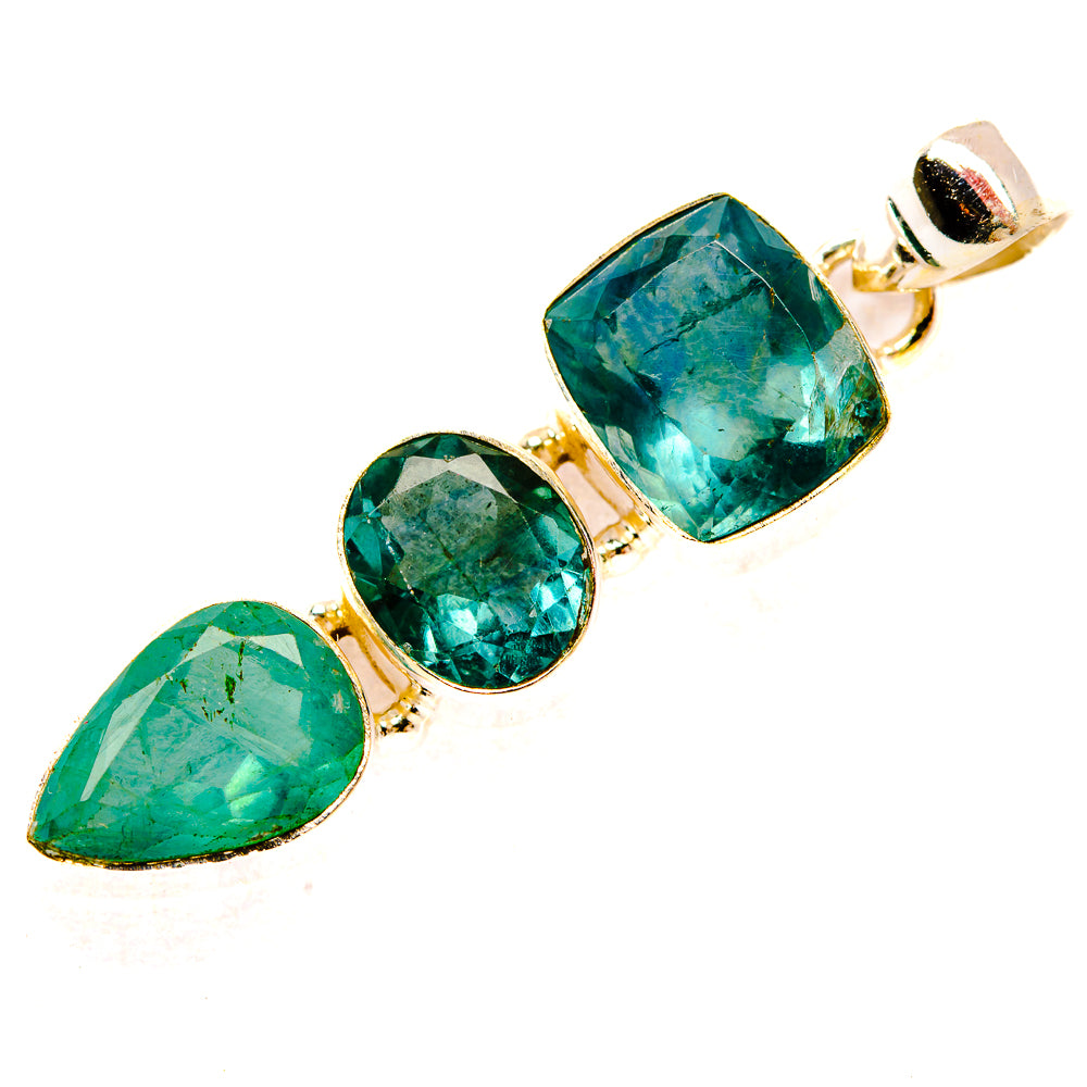 Green Fluorite Pendants handcrafted by Ana Silver Co - PD33475 - Photo 2