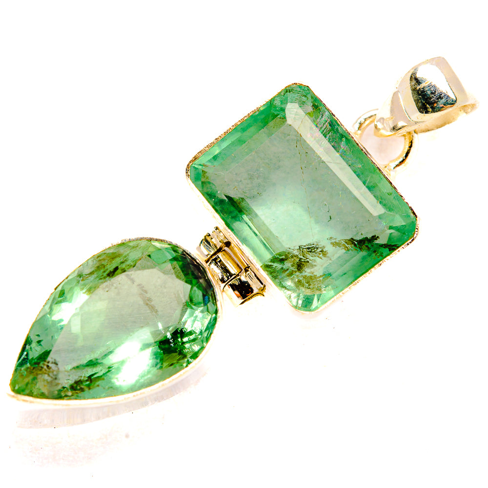 Green Fluorite Pendants handcrafted by Ana Silver Co - PD33476 - Photo 2