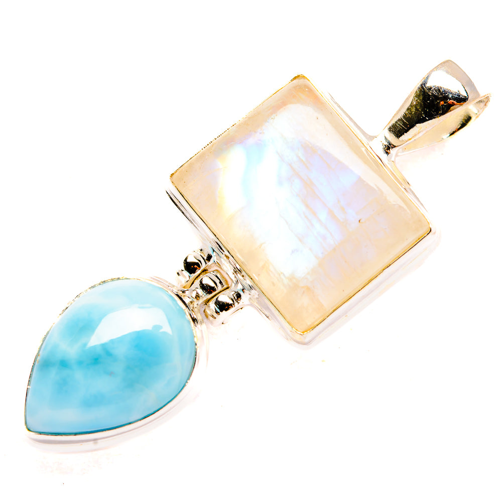 Rainbow Moonstone Pendants handcrafted by Ana Silver Co - PD33477 - Photo 2