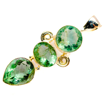 Green Fluorite Pendants handcrafted by Ana Silver Co - PD33480 - Photo 2