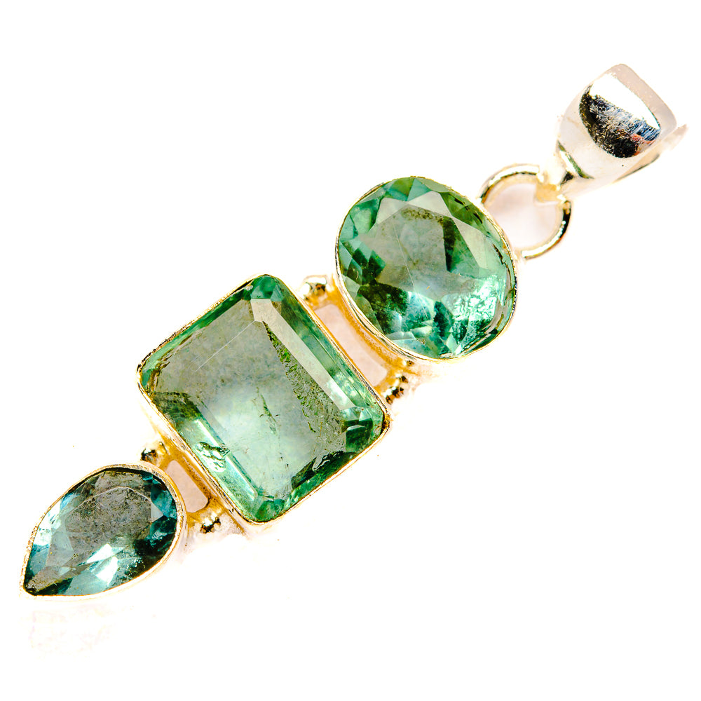 Green Fluorite Pendants handcrafted by Ana Silver Co - PD33481 - Photo 2
