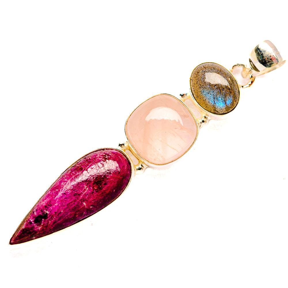Russian Eudialyte Pendants handcrafted by Ana Silver Co - PD33486 - Photo 2