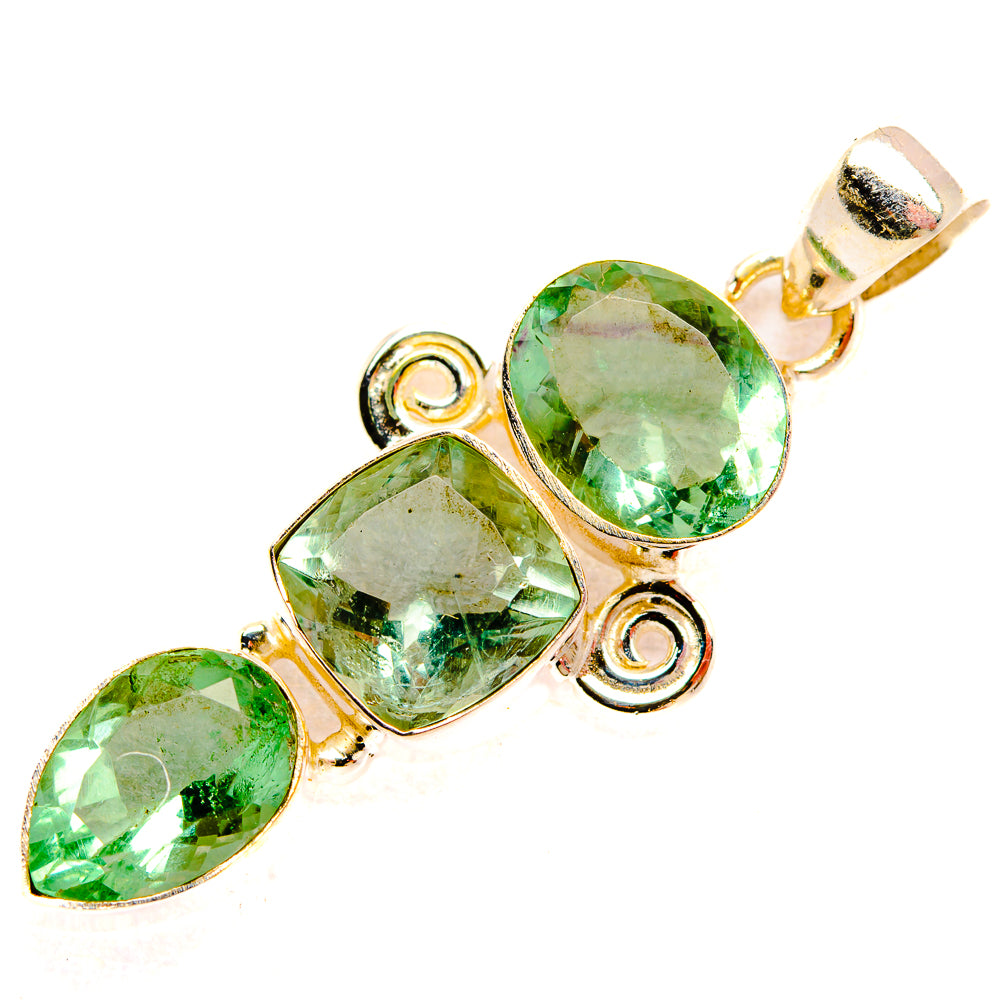 Green Fluorite Pendants handcrafted by Ana Silver Co - PD33506 - Photo 2
