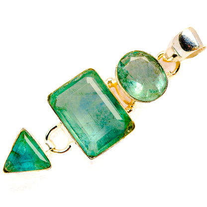 Green Fluorite Pendants handcrafted by Ana Silver Co - PD33507 - Photo 2