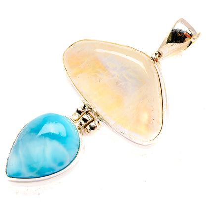 Rainbow Moonstone Pendants handcrafted by Ana Silver Co - PD33508 - Photo 2