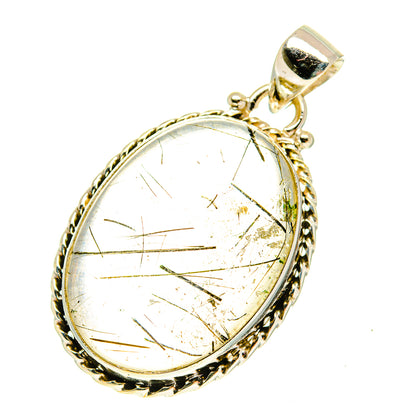 Tourmalinated Quartz Pendants handcrafted by Ana Silver Co - PD3351