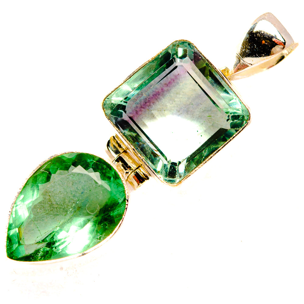 Green Fluorite Pendants handcrafted by Ana Silver Co - PD33512 - Photo 2