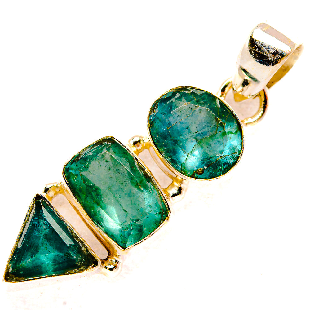 Green Fluorite Pendants handcrafted by Ana Silver Co - PD33513 - Photo 2