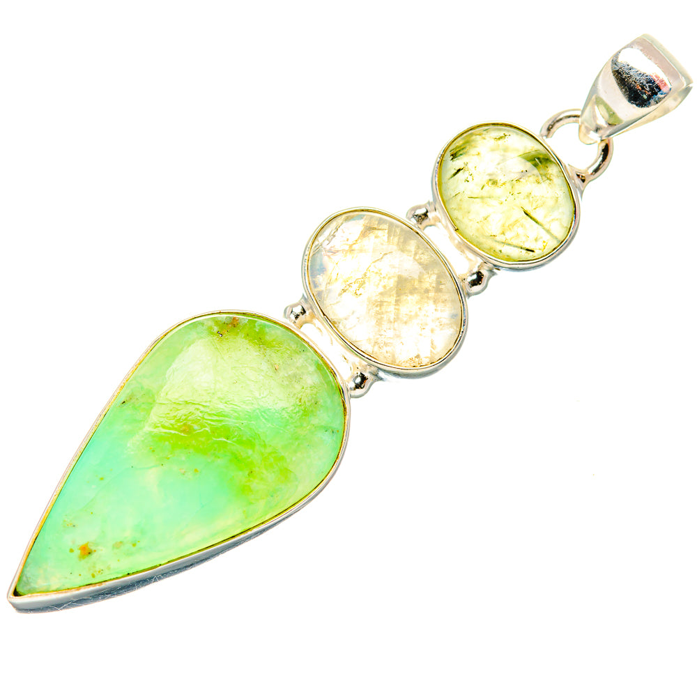 Peruvian Opal Pendants handcrafted by Ana Silver Co - PD33527 - Photo 2
