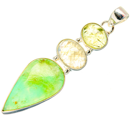 Peruvian Opal Pendants handcrafted by Ana Silver Co - PD33527 - Photo 2