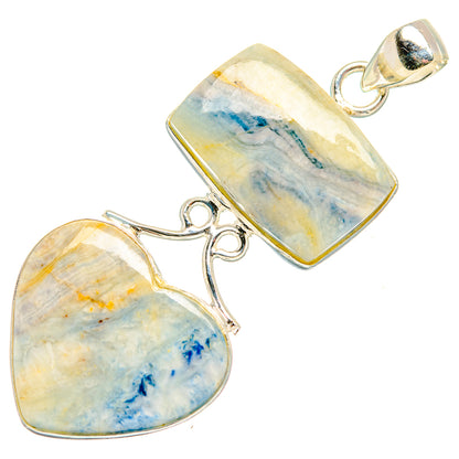Blue Scheelite Pendants handcrafted by Ana Silver Co - PD33534 - Photo 2
