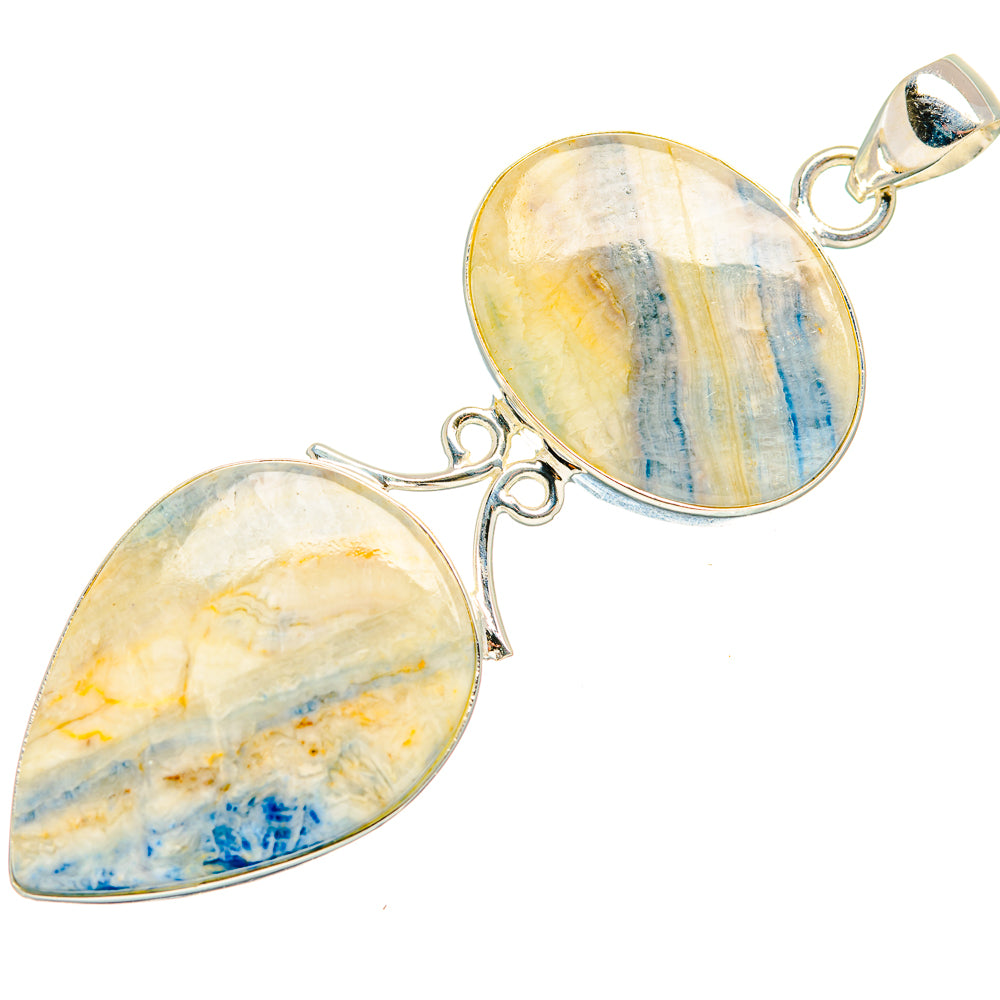Blue Scheelite Pendants handcrafted by Ana Silver Co - PD33537 - Photo 2