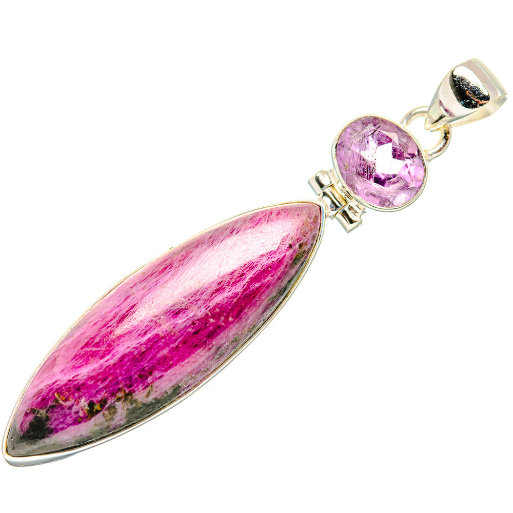 Ruby Fuchsite Pendants handcrafted by Ana Silver Co - PD33541 - Photo 2