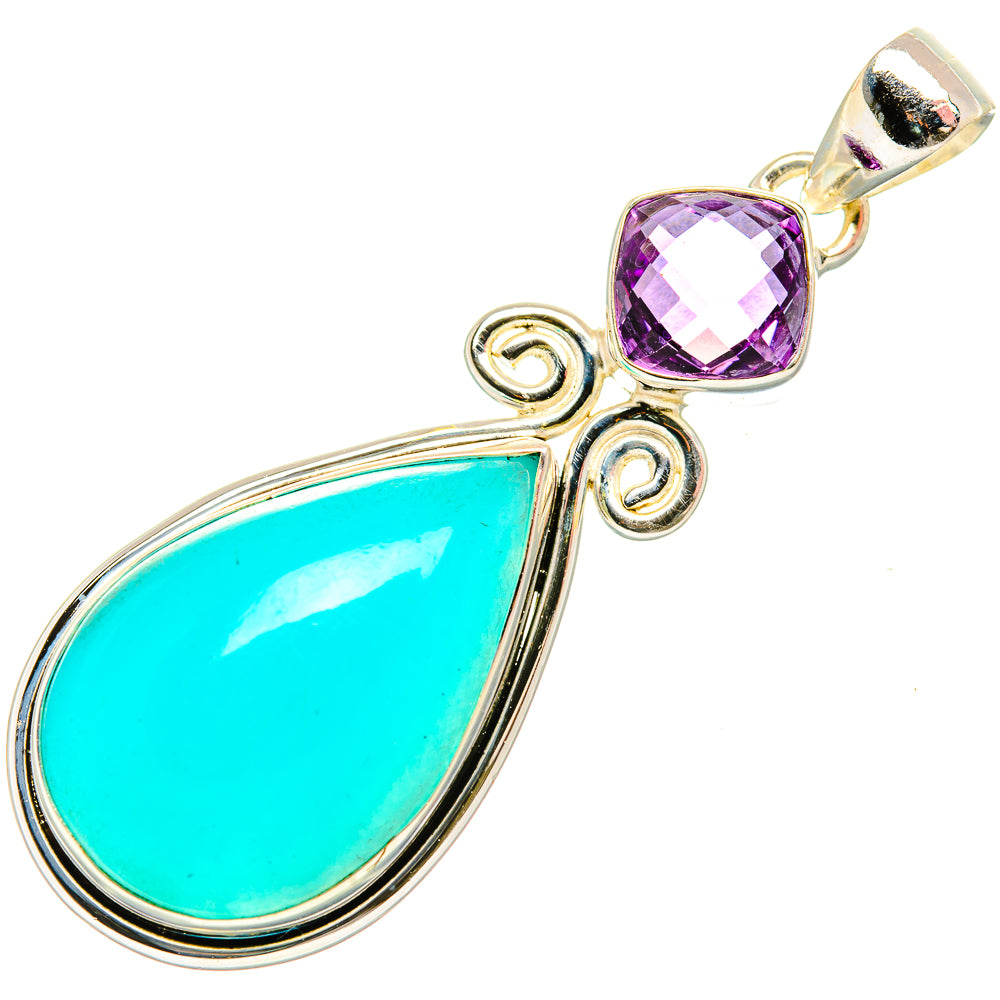 Amazonite Pendants handcrafted by Ana Silver Co - PD33546 - Photo 2