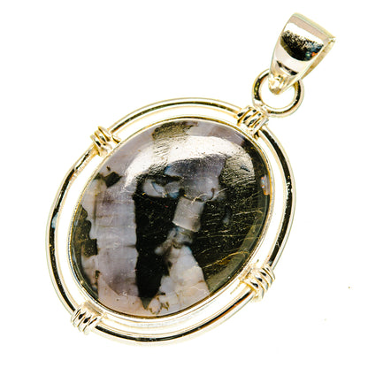 Gabbro Stone Pendants handcrafted by Ana Silver Co - PD3355