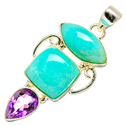 Amazonite Pendants handcrafted by Ana Silver Co - PD33561 - Photo 2