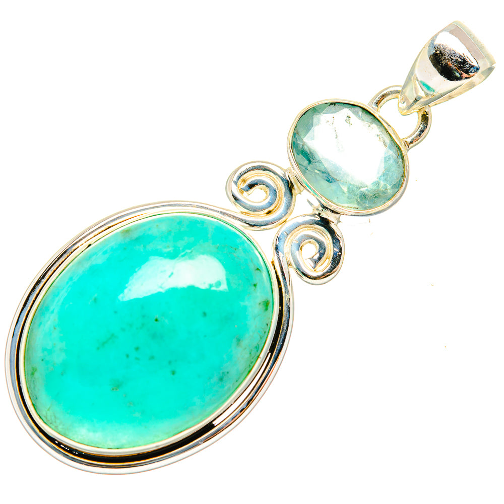 Amazonite Pendants handcrafted by Ana Silver Co - PD33564 - Photo 2