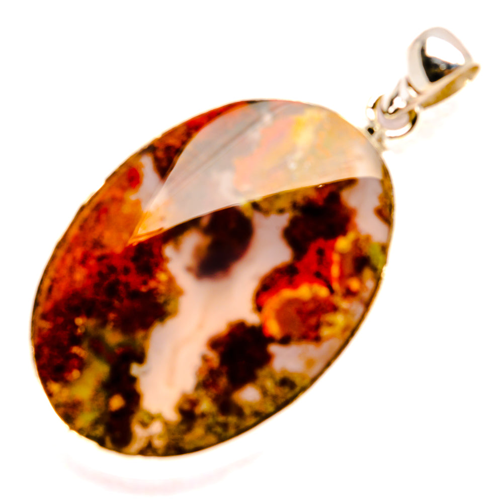Indonesian Plume Agate Pendants handcrafted by Ana Silver Co - PD33568 - Photo 2
