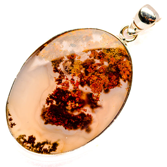 Indonesian Plume Agate Pendants handcrafted by Ana Silver Co - PD33569 - Photo 2
