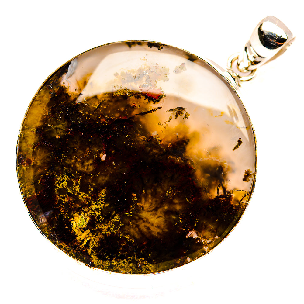Green Moss Agate Pendants handcrafted by Ana Silver Co - PD33570 - Photo 2