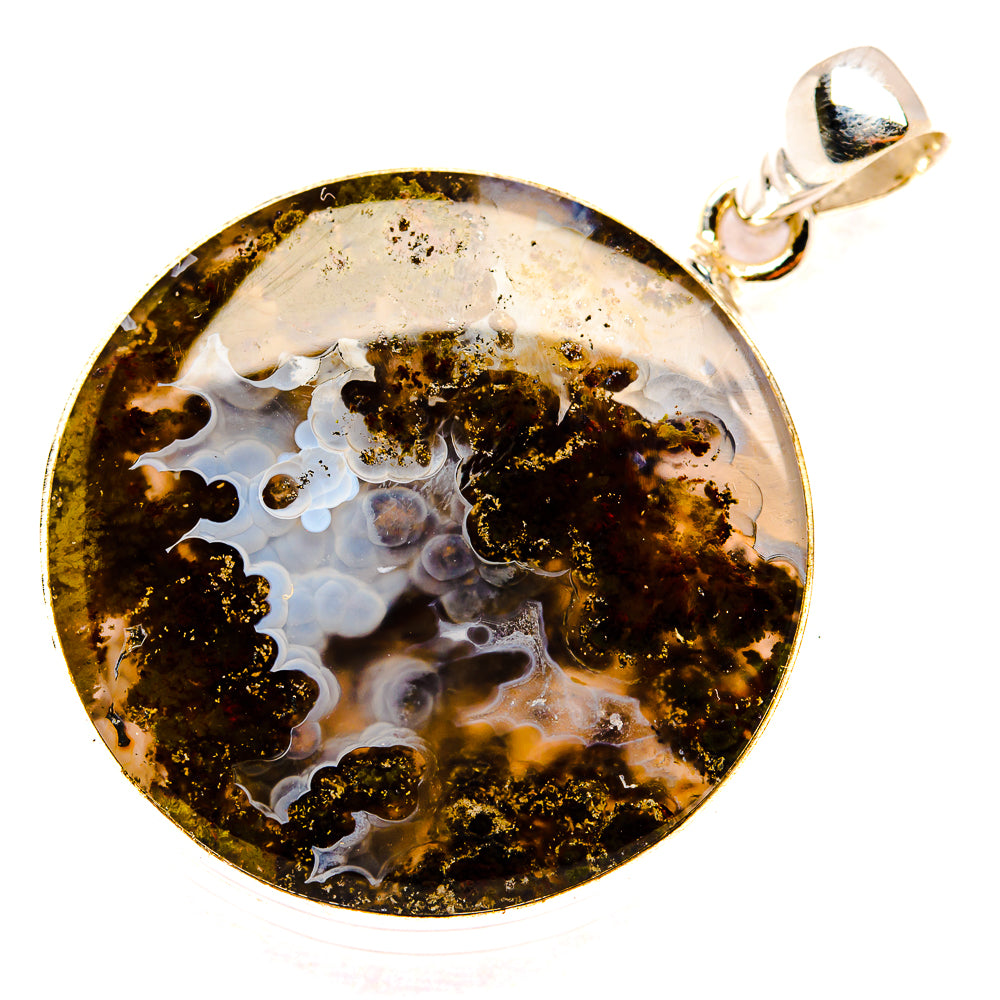 Indonesian Plume Agate Pendants handcrafted by Ana Silver Co - PD33571 - Photo 2