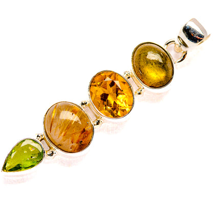 Rutilated Quartz Pendants handcrafted by Ana Silver Co - PD33575 - Photo 2