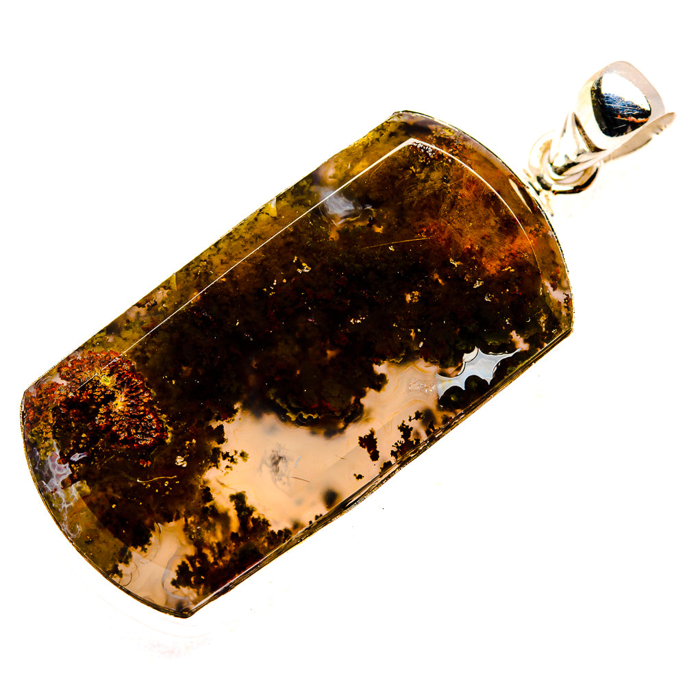 Indonesian Plume Agate Pendants handcrafted by Ana Silver Co - PD33576 - Photo 2