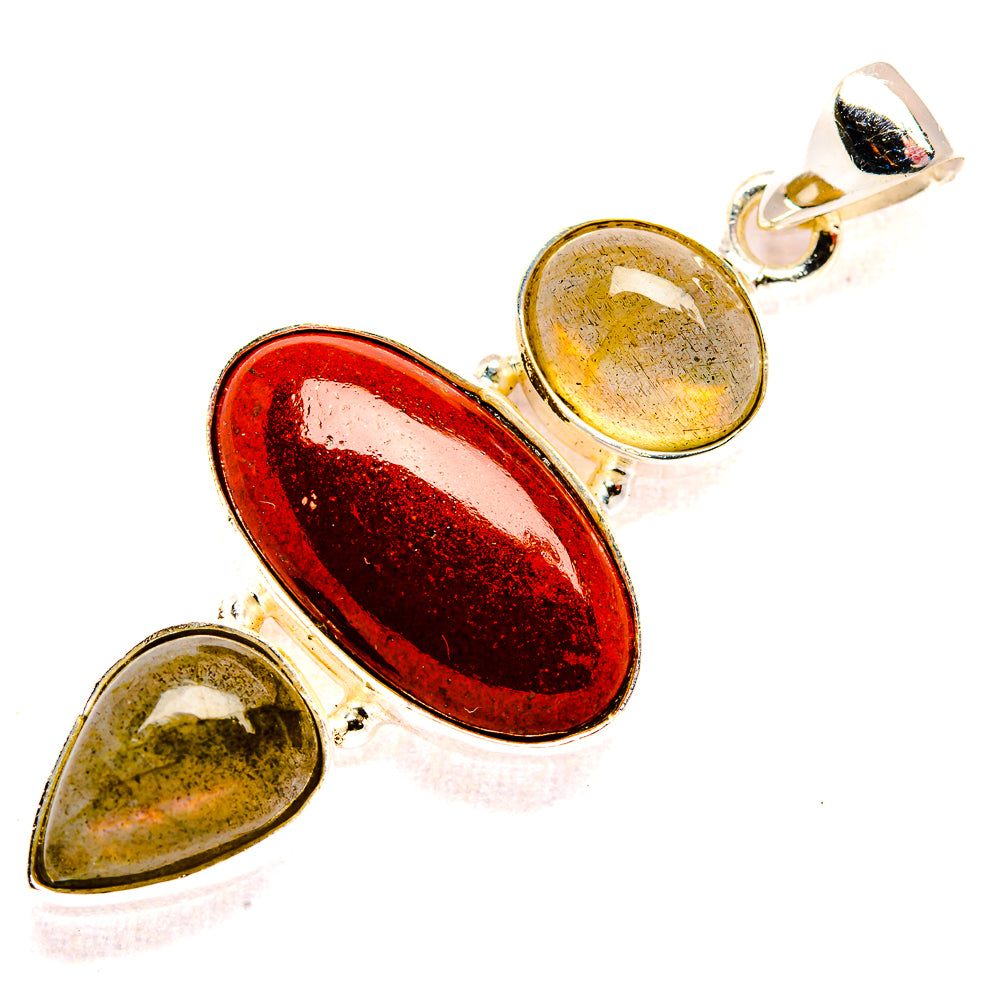 Red Jasper Pendants handcrafted by Ana Silver Co - PD33590 - Photo 2