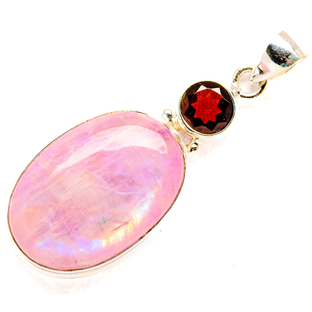 Pink Moonstone Pendants handcrafted by Ana Silver Co - PD33599 - Photo 2