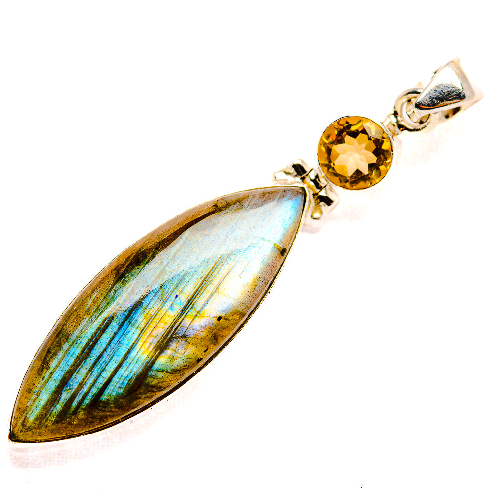 Labradorite Pendants handcrafted by Ana Silver Co - PD33606 - Photo 2
