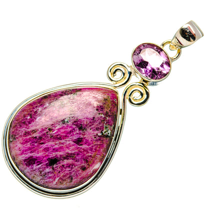 Russian Eudialyte Pendants handcrafted by Ana Silver Co - PD33628 - Photo 2
