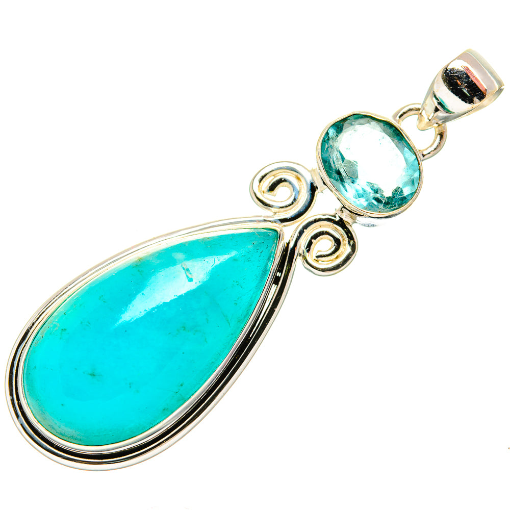 Amazonite Pendants handcrafted by Ana Silver Co - PD33649 - Photo 2