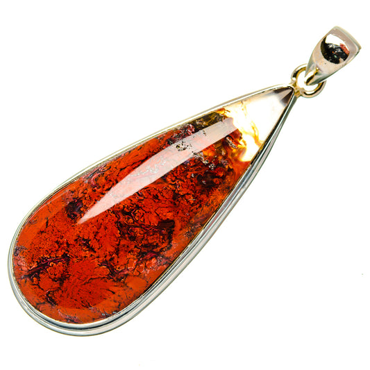 Indonesian Plume Agate Pendants handcrafted by Ana Silver Co - PD33672 - Photo 2