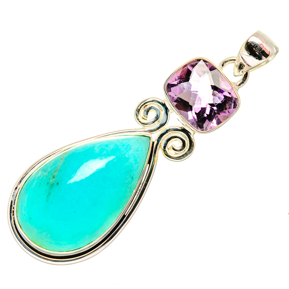 Amazonite Pendants handcrafted by Ana Silver Co - PD33680 - Photo 2