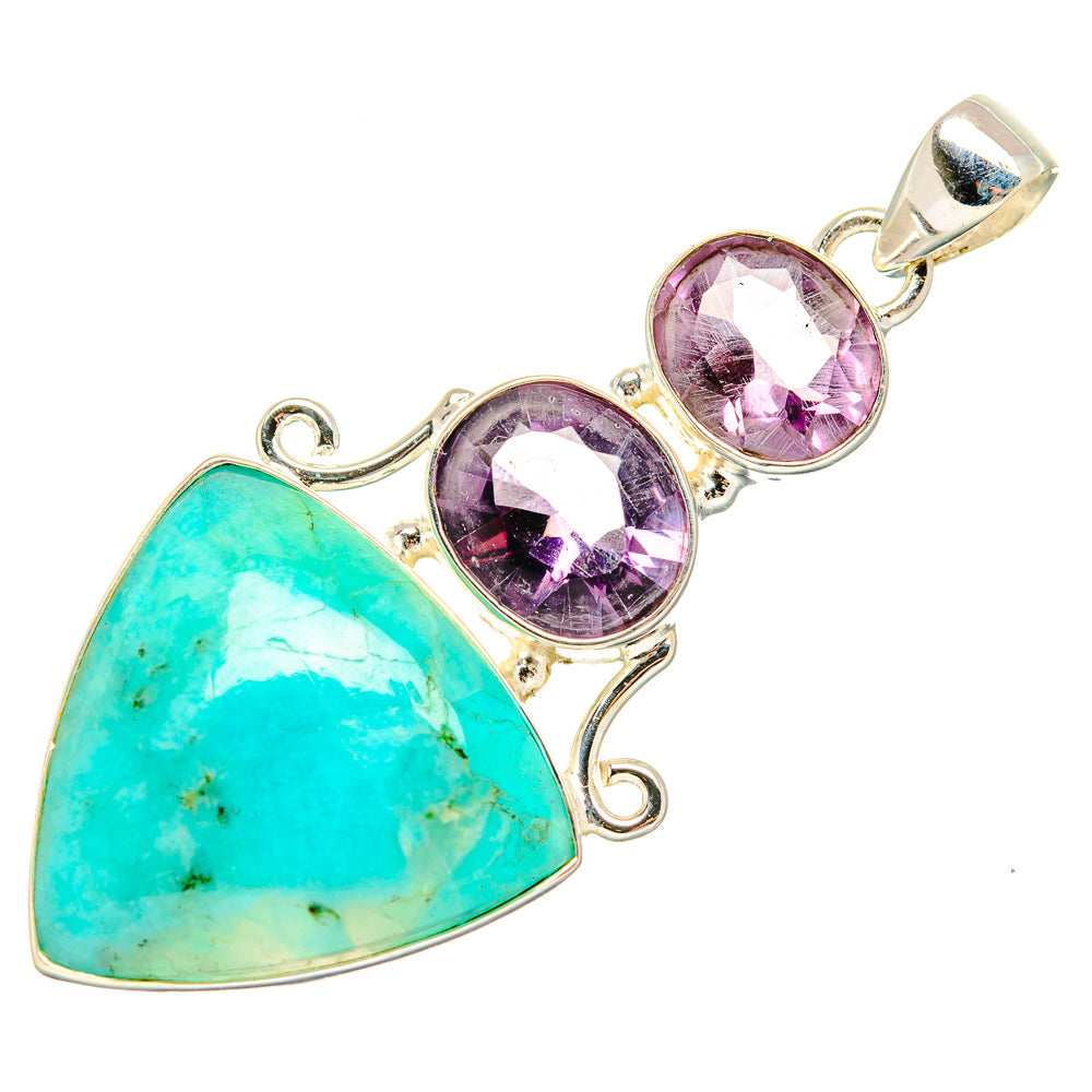 Amazonite Pendants handcrafted by Ana Silver Co - PD33681 - Photo 2