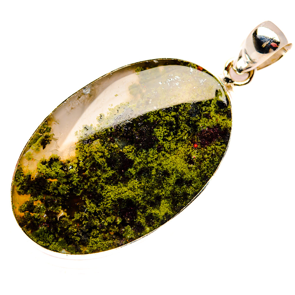 Indonesian Plume Agate Pendants handcrafted by Ana Silver Co - PD33686 - Photo 2