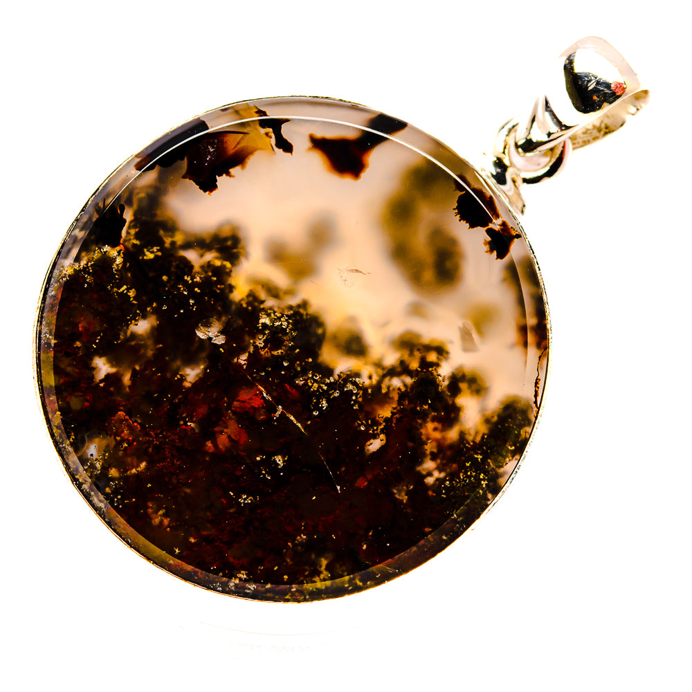 Indonesian Plume Agate Pendants handcrafted by Ana Silver Co - PD33688 - Photo 2