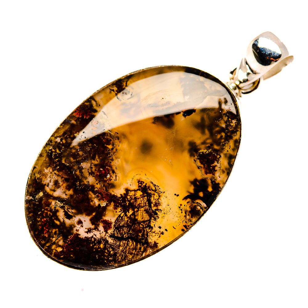 Indonesian Plume Agate Pendants handcrafted by Ana Silver Co - PD33691 - Photo 2