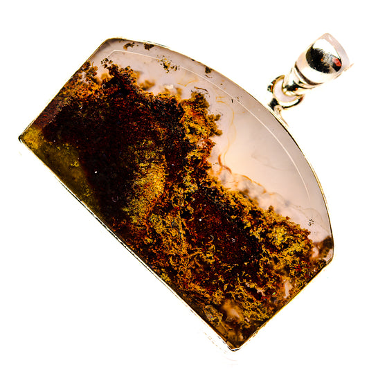 Indonesian Plume Agate Pendants handcrafted by Ana Silver Co - PD33692 - Photo 2