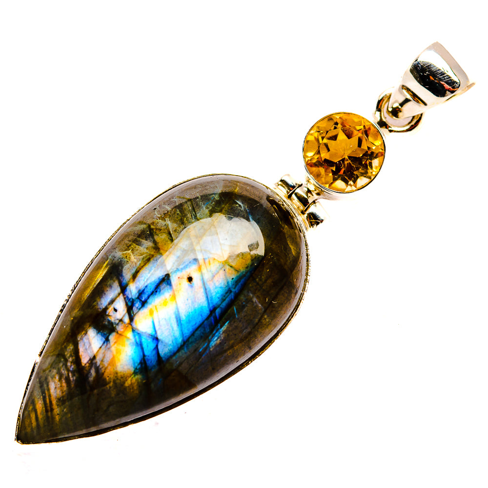 Labradorite Pendants handcrafted by Ana Silver Co - PD33693 - Photo 2