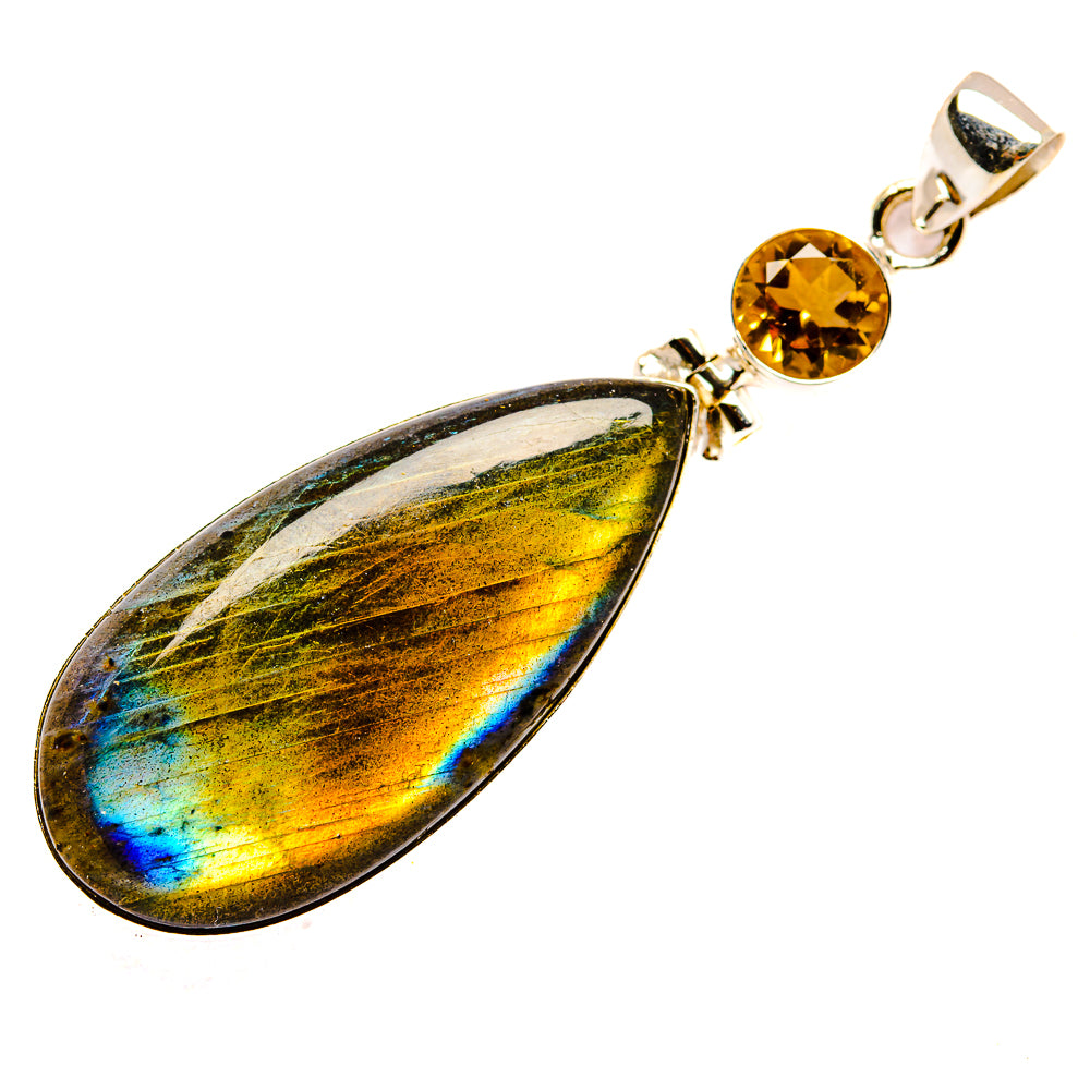 Labradorite Pendants handcrafted by Ana Silver Co - PD33700 - Photo 2