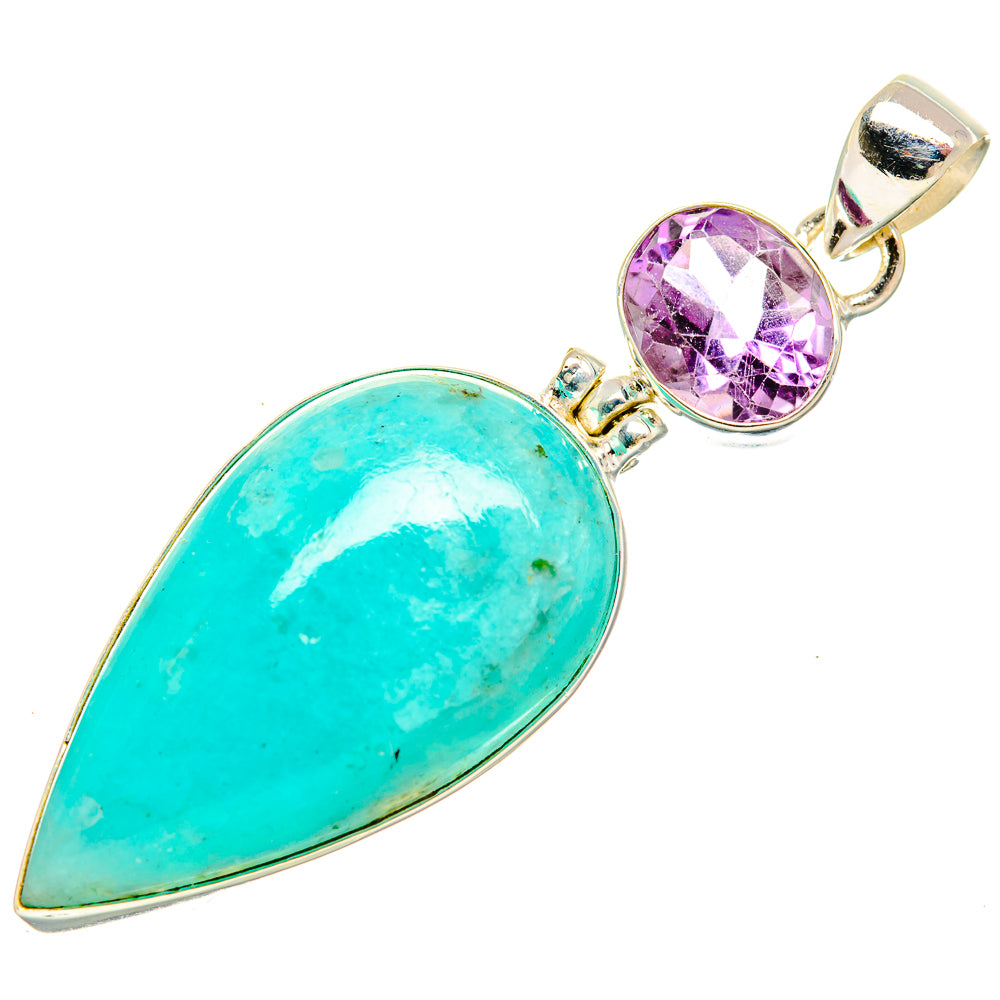 Amazonite Pendants handcrafted by Ana Silver Co - PD33732 - Photo 2