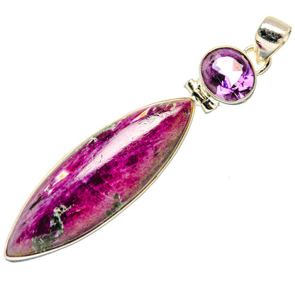 Ruby Fuchsite Pendants handcrafted by Ana Silver Co - PD33737 - Photo 2