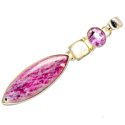 Ruby Fuchsite Pendants handcrafted by Ana Silver Co - PD33742 - Photo 2