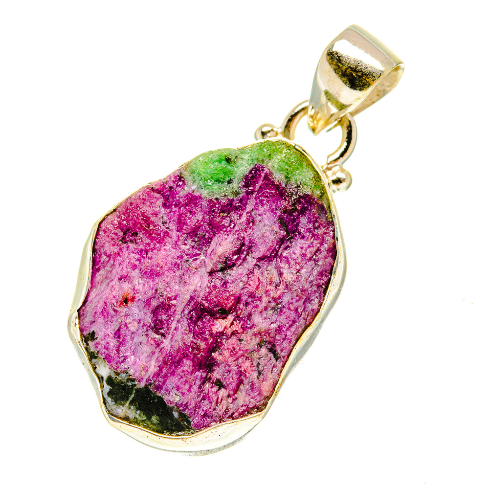 Ruby Zoisite Pendants handcrafted by Ana Silver Co - PD3375