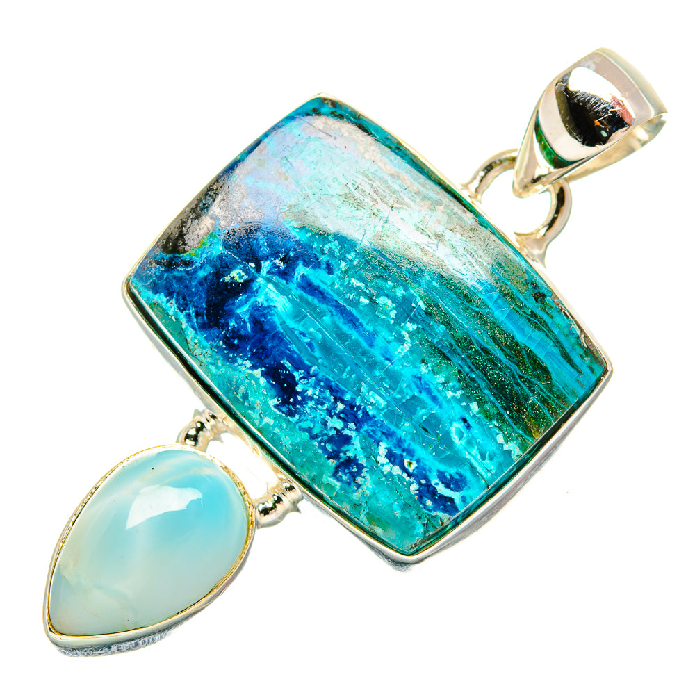 Chrysocolla Pendants handcrafted by Ana Silver Co - PD33763 - Photo 2